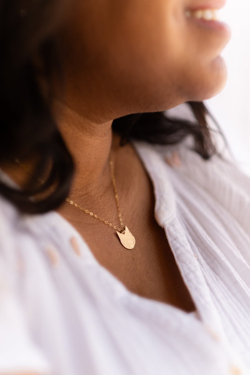 Cat Head Necklace