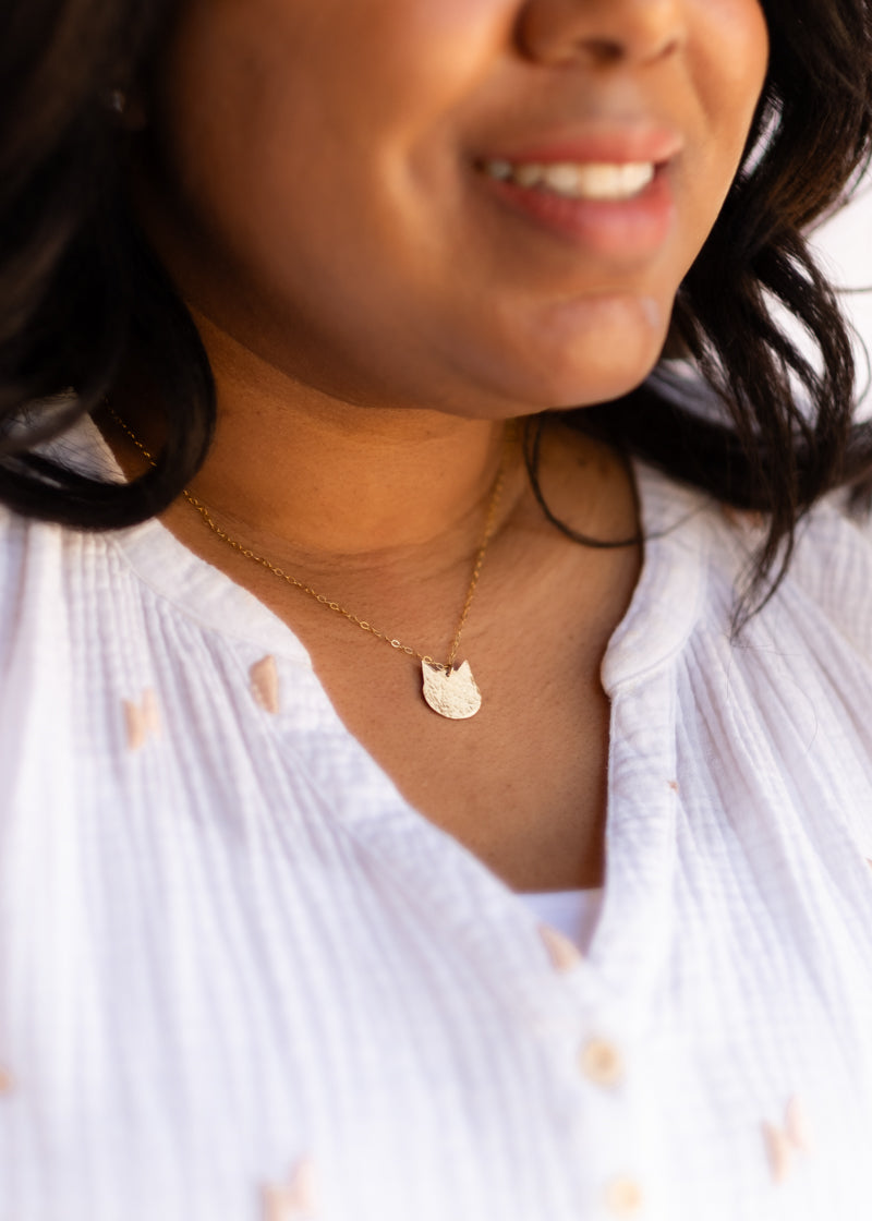 Cat Head Necklace
