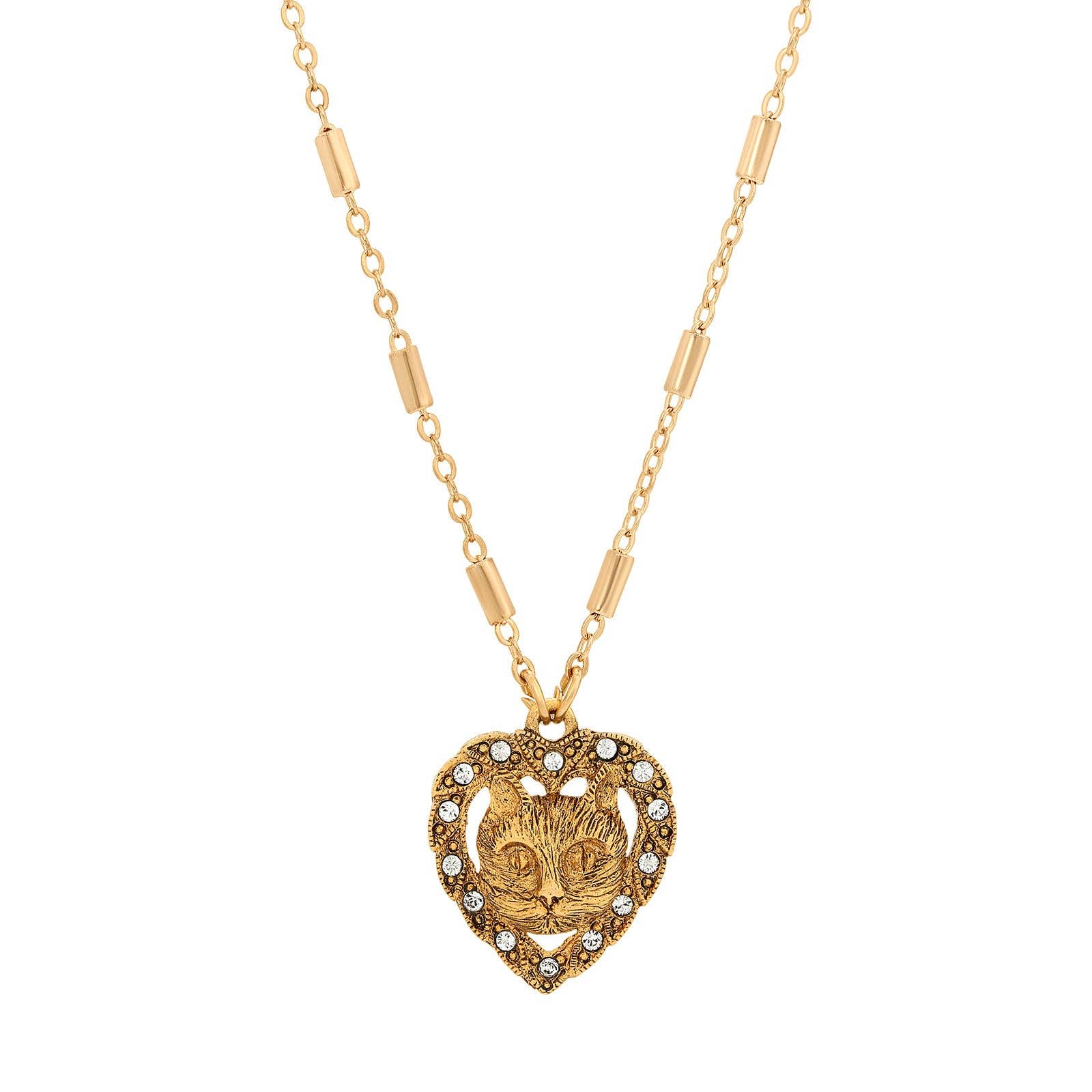 Cat Heart Necklace