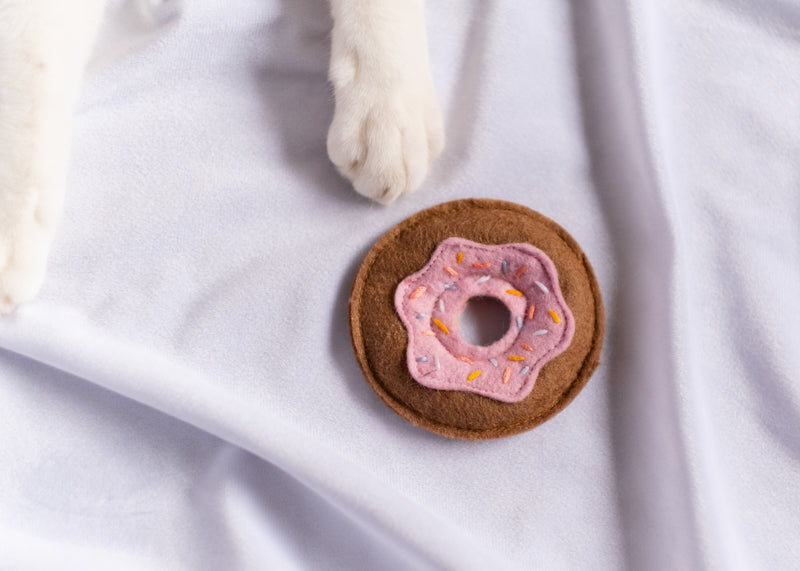 Donut cat toy